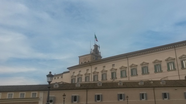 Flag at Palazzo del Quirinale