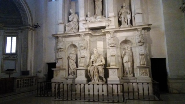 La statua di Mosè del Buonarroti in San Pietro in Vincoli