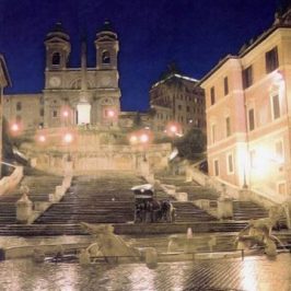 Piazza di Spagna di notte